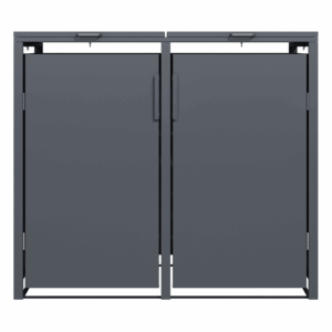 2 vakken | Premium Kliko ombouw voor 240L | Container ombouw | Afvalboxen | Antraciet - Afbeelding 4