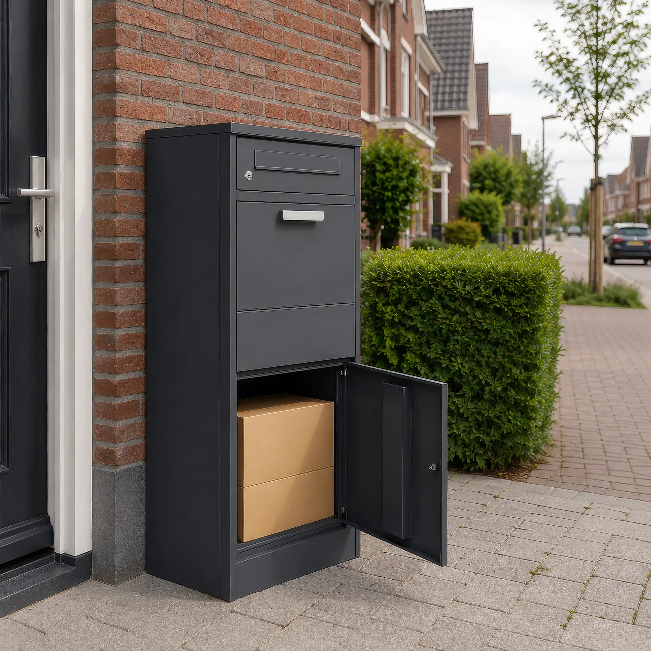 Pakketbrievenbus | Premium brievenbus voor pakketjes | Antraciet - Afbeelding 3