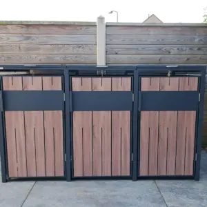 Kliko ombouw 3 vaks houtlook voor een houten schutting